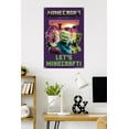 thumbnail image 2 of A Minecraft Movie - Zombie, Creeper, Skeleton Wall Poster with Push Pins, 22.375" x 34", 2 of 4