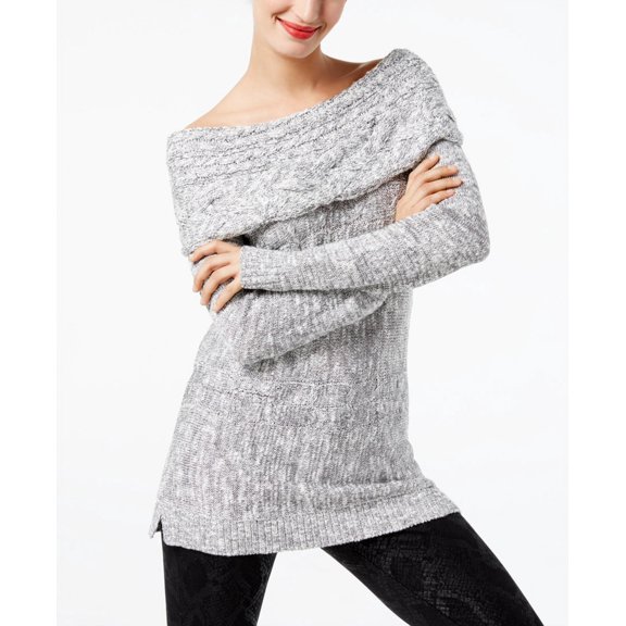 INC $89.5 NEW 22900 Off-The-Shoulder Cable-Knit Womens Top XL