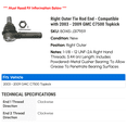 thumbnail image 2 of Right Outer Tie Rod End - Compatible with 2003 - 2009 GMC C7500 Topkick 2004 2005 2006 2007 2008, 2 of 2