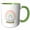 Green/White, variant on 3drose, Stay Close to People Who Feel Like Sunshine - Cute Boho Rainbow, 15oz Mug