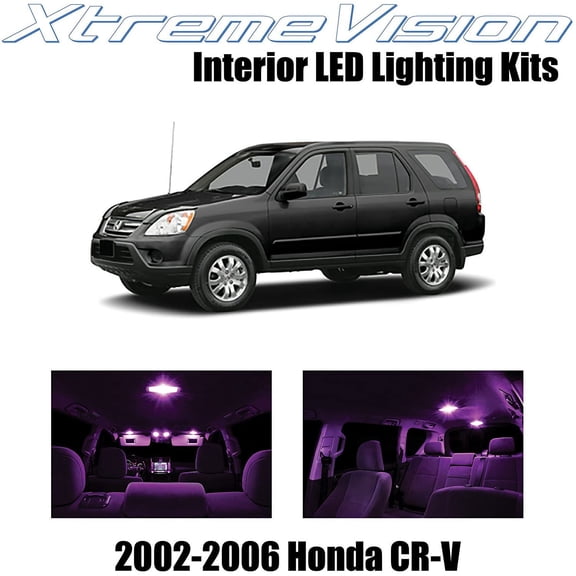 XtremeVision Interior LED for Honda CR-V 2002-2006 12 pcs Pink Interior LED Kit   Installation Tool