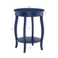 thumbnail image 5 of Powell Fiore Round Indoor Accent Side Table with Shelf, 24" Tall, Navy Blue, 5 of 8