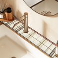 thumbnail image 2 of Yayeee Faucet Mat for Kitchen Sink 14.7" Diatomite Long Splash Guard Pad, Cream Plaid, 2 of 7