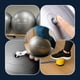 thumbnail image 5 of Pelota de Yoga Atom 55 cm con Bomba | Pilates y Fitness gris, 5 of 8