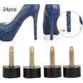 thumbnail image 4 of Heel Tips, 24pcs High Heel Tips Replacement Dowels Shoes Tap Repair Tool kit(13x13mm), 4 of 8