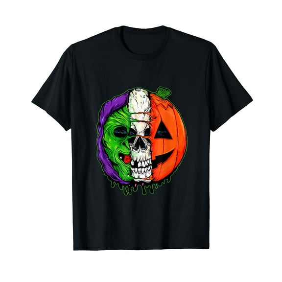 Halloween Silver Shamrock Masks Here For The Candy Black T-Shirt