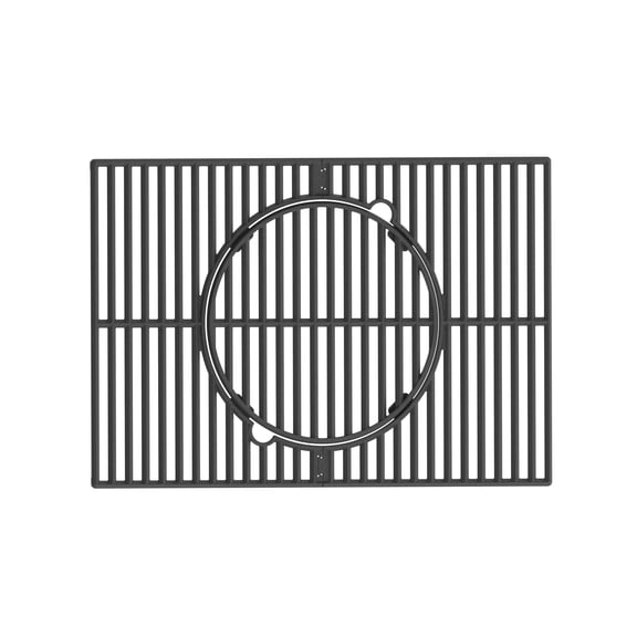 Monument Grills 16.3 in x 24 in. Rectangle Multifunctional Porcelain-Coated Cast Iron Grilling Grate (3-Piece)