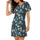 thumbnail image 2 of Fotbe Vintage Floral Bata de Dormir para Mujer con Estampado, Camisón de Algodón de Manga Corta, Ropa de Dormir Casual, 2 of 6