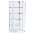 thumbnail image 4 of Aero 5-shelf Display Curio Cabinet with LED Lighting White, 4 of 14