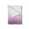 thumbnail image 2 of Ombre Soft Flannel Fleece Throw Blanket, Arrangement with Gradual Color Change Abstract Tone Composition Modern, Cozy Plush for Indoor and Outdoor Use, 50" x 70", Purple Lavender, by Ambesonne, 2 of 6