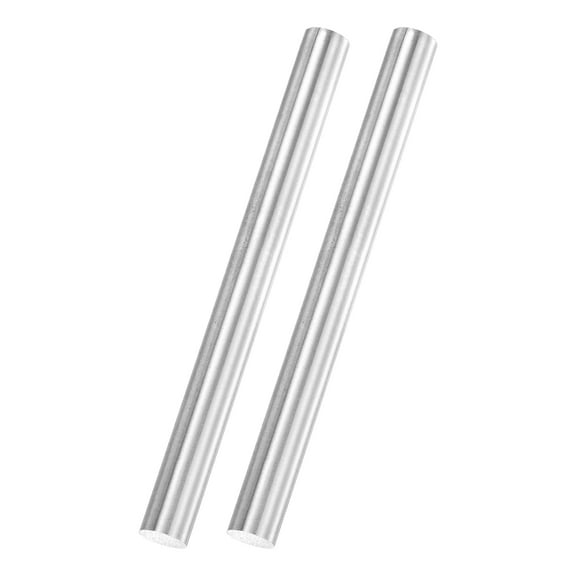 Uxcell 2Pack Round Steel Rods, 9mm x 100mm SKD11 Steel Solid Lathe Bar Stock Tool