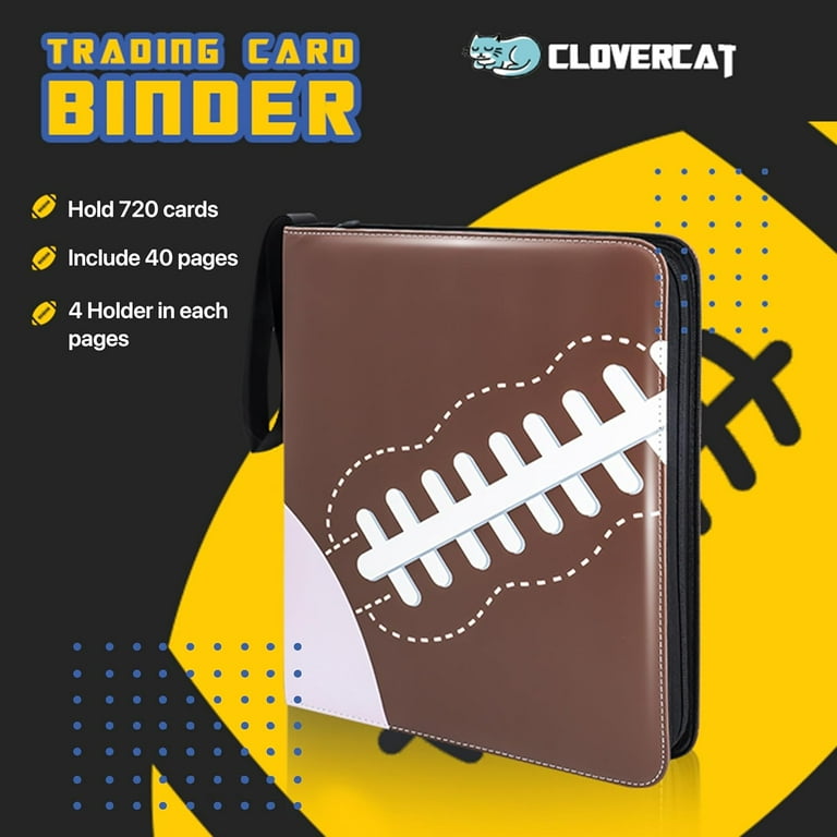 football card binder sleeves 720 Pockets Baseball Card Sleeves Binder for Trading Card, Baseball Ca –  Card collections store