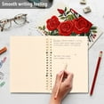 thumbnail image 2 of Red Roses Flowers Spiral Journal Notebook College Ruled Notebook 8.3" x 5.7" A5 Lined Thick Paper Page, 2 of 6