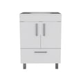 thumbnail image 4 of CoSoTower 2-Door Rectangle Single Bathroom Vanity White, 4 of 7