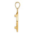 thumbnail image 2 of 14k Yellow Gold Beaded Frame Prong Setting Coin Bezel Pendant Mounting - Fits 16.5mm, 2 of 4