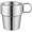 Silver, variant on heka Stainless Steel Camping Mug with Foldable Handle - 300ml/10oz