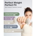 thumbnail image 4 of YOTTOY Dumbbell Set of 2 — 2 lb Each (4 lb Pair) WHITE Non-Slip Hand Weights for Women — Home Gym & Full-Body Toning, 4 of 6