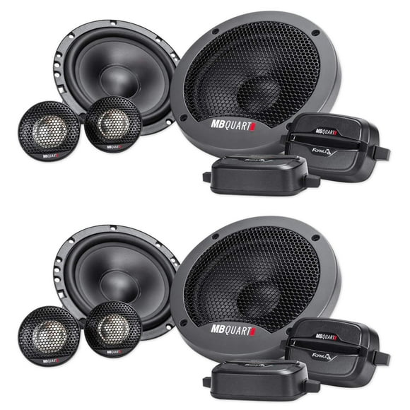 MB Quart (2) Pairs FSB216 6.5" 280 Watt Car Audio Component Speakers