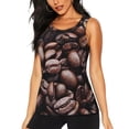 thumbnail image 3 of Goofa Coffee Bean Printed Womens Workout Tops for Women Sleeveless Yoga Shirts Athletic Running Tank Tops Sleeveless Gym Clothes Workout Apparel-Small, 3 of 9
