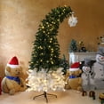 thumbnail image 3 of Zimtown 6ft Christmas Tree,Pre-lit Artificial Christmas Tree Crooked,250 Lights for Holiday Party, Office, Home, 3 of 12