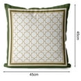 thumbnail image 3 of Flmtop 1PC Sleek Pillowcases Retro Style Throw Pillowcase with Hidden Zipper Wear Resistant Cushion Cases Square Pillowcase Shell Cushion Cover Pillowslip Decor, 3 of 9