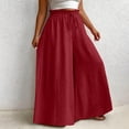 thumbnail image 3 of Iyufng Plus Size Wide Leg Pants for Women, Women's Tie Waist Loose Fit Casual Pants, 3 of 6