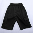 thumbnail image 5 of Kids Cargo Pants Black Shorts Elastic Waist School Kids Boys' Athletic Shorts Boys' Shorts 9-10 Years Summer&nbsp;Clothing, 5 of 8
