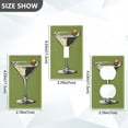 thumbnail image 7 of Yayeee Blank Wall Plate Cover 1-Gang 4.5"x2.7" Home Unused Decorative Outlet, Light Black Martini, 7 of 7
