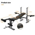 thumbnail image 4 of 800 LBS Capacity 4-in-1 Weight Bench with Preacher Curl & Leg Developer, Adjustable Home Gym for Full Body Strength Training, 4 of 8