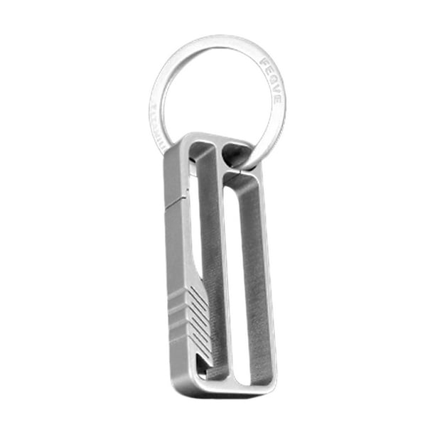 Lightweight Titanium Key Chain Men Waist Belt Key Ring Holder Hook 
