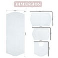 thumbnail image 4 of Home Weavers Waterford Collection 100% Cotton Non-Slip Bathroom Rug Set Machine Washable Bathroom Rug, Bath Rug, U Shaped Contour, Runner, White Color 4 Piece Bath Rug set, 4 of 8