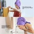 thumbnail image 5 of Microfiber Hair Towel Wrap For Hair Drying Towel With Elastic Strap Fast Drying Hair Turbans For Wet Hair Long Thick Curly Hair Super Soft Hair Wrap Towels, Beauty Skin Care Products, 5 of 8