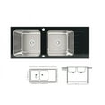 thumbnail image 2 of GLASS SERIES DOUBLE BOWLS KITCHEN SINK, 2 of 3