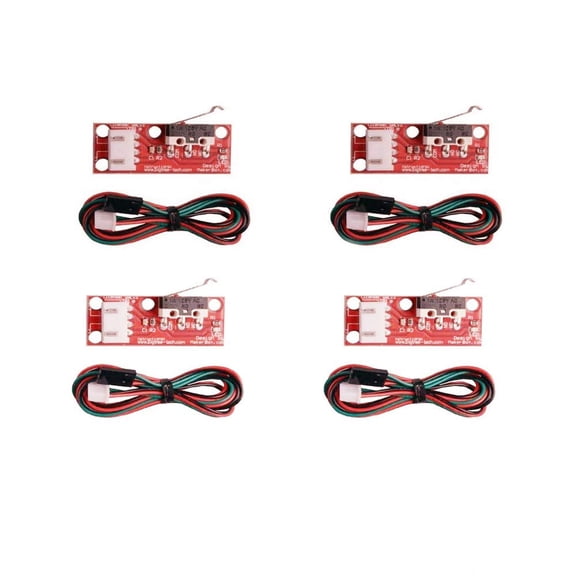 Treedix Mechanical Limit Switch with 3 Pin 70cm Cable Compatible with RAMPS 1.4 Control Board Part Switch Accessories 3D Printers Parts Set of 4
