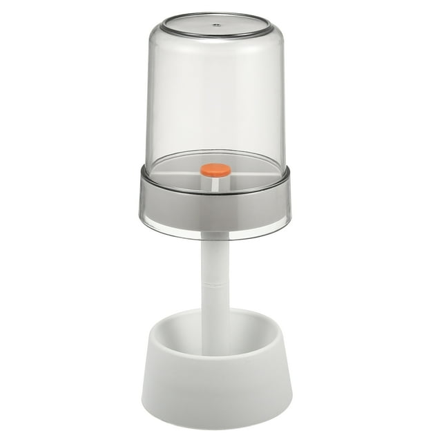 Soporte para Cepillo de Dientes con Tapa 3 Ranuras PP para Baño 1Pc Blanco 8.66''x2.99'' Unique Bargains