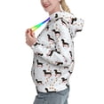 thumbnail image 2 of Sikiie Dachshund Dog Women's Casual Hoodies Long Sleeve Lightweight Pullover Tops Loose Sweatshirt-Medium, 2 of 7