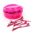 thumbnail image 1 of 50 Uds. Horquillas de salón Mini pinzas para el cabello herramienta de peinado (rosa roja), 1 of 8