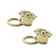 thumbnail image 3 of Pair of Ear Plugs | Tunnels Screw Fit Anchor Design With Cubic Zirconia, 3 of 6