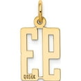 thumbnail image 4 of 14K Yellow Gold Small Elongated Number 93 Charm Made In United States les93, 4 of 6