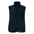thumbnail image 5 of Puffer Vest Women Stand Collar Sleeveless Fall Jackets Zip Up Puffy Outerwear Quilted Gilet Winter Pocket Outfits Navy S, 5 of 7