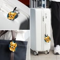 thumbnail image 6 of Pixel Dog 2Pcs PU Leather Round Luggage Tags with Privacy Cover and Name ID Tag for Suitcase, Handbags, Backpacks, School Bags, 6 of 6