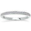 1/4 Carat Diamond Stackable Band in 14k White Gold