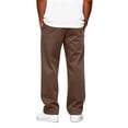 thumbnail image 5 of Zimjoy Wide Leg Sweatpants for Men Drawstring Open Bottom Baggy Sweatpants Joggers Cotton Loose Lounge Sweat Pants with Pockets Brown L, 5 of 8
