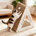 thumbnail image 3 of Corrugated Paper Cat Scratching Post for Indoor Play and Training | Large Scratch Board for boredom and interactive, 3 of 6