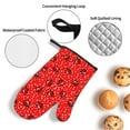thumbnail image 4 of Oven Mitts and Pot Holders 4 Piece, Red Ladybugs On White Dotted High Heat Slip Resistant Oven Mitt and Trivets Set Kitchen Oven Glove Pot Holders for Cooking Baking Grilling, 4 of 7