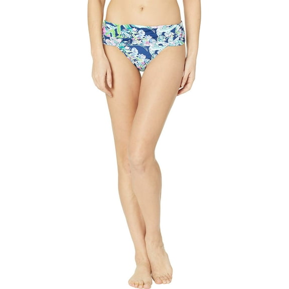 Lilly Pulitzer Lagoon Sarong Hipster Bikini Bottom Deep Sea Navy Sway This Way Swim 2