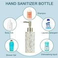 thumbnail image 4 of Yirtree 300ml Ceramic Soap Dispenser,Modern Hand Countertop Soap Dispensers Pump Bottle Liquid Soap Dispenser for Bathroom Kitchen Stylish Marble Ceramic Dispenser Pump Bottle, 4 of 8