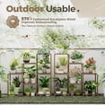thumbnail image 2 of 2 Sets of Package Plant Stands Indoor Wood Plant Shelf Outdoor Tiered Plant Rack for Multiple Plants Ladder Plant Holder Plant Table for Plant Pots Boho Home Decor for Gardening Gifts, 2 of 5