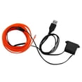 thumbnail image 2 of Sidaley Iluminación interior del coche Tira de LED Decoración Guirnalda Línea de tubo de cuerda de alambre Luz de neón flexible con unidad de Automoción decorativa y accesorios Naranja Sidaley VI000919-10B, 2 of 6