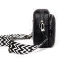 thumbnail image 4 of Bolso Bandolera para Mujer Bolso Cuadrado Cuero Genuino Bolsos Compras Casuales (Negro), 4 of 9